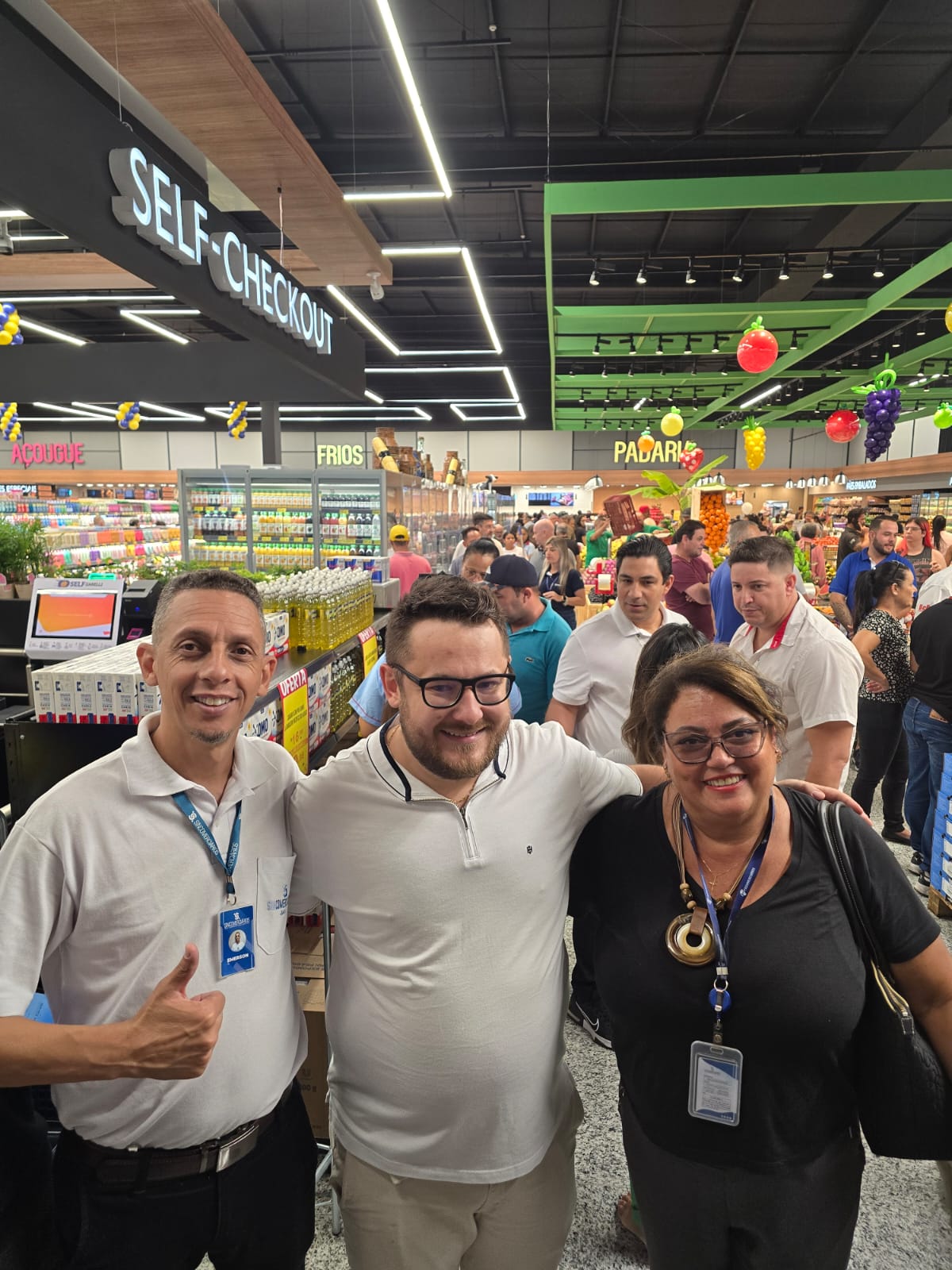 Sincomerciários prestigia inauguração de Supermercado em Louveira