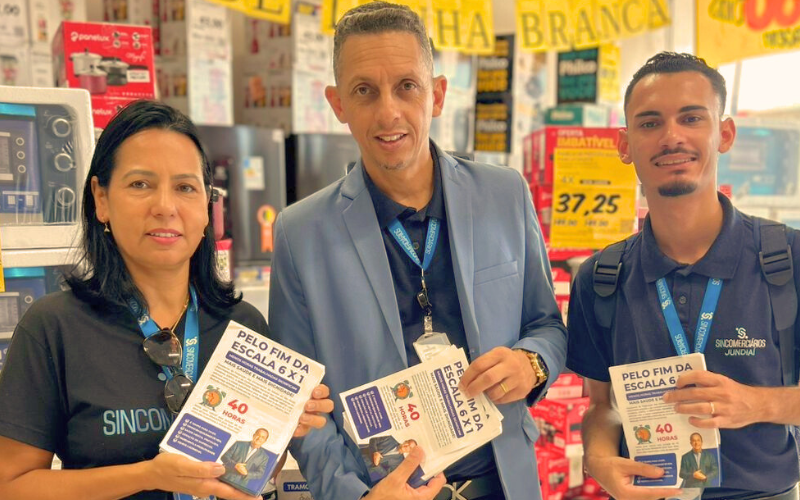 Sincomerciários de Jundiaí fortalece a luta pelo fim da escala 6x1