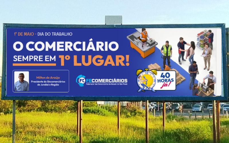 Sindicato de Jundiaí propaga campanha em defesa dos comerciários