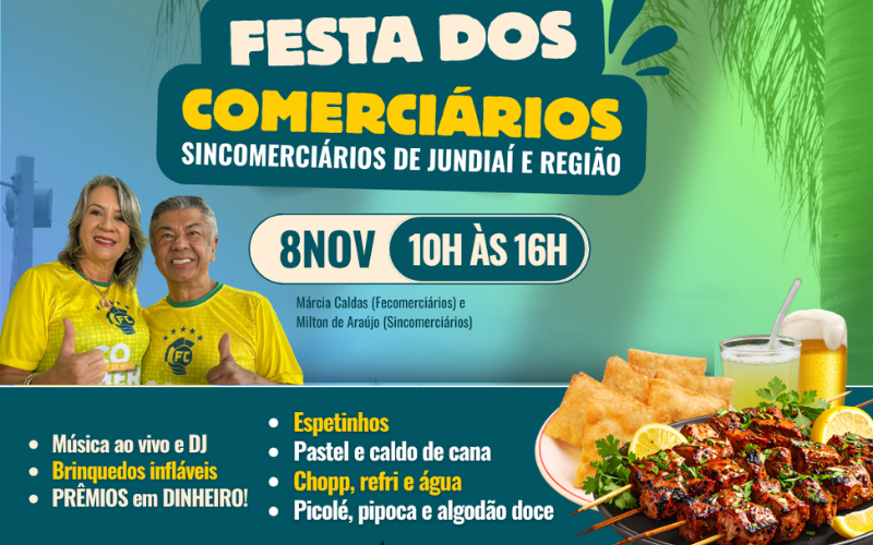 Dia do Comerciário: Sindicato prepara grande comemoração para a família